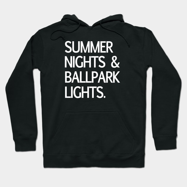 Summer Nights & Ballpark Lights. Hoodie by Philly Drinkers